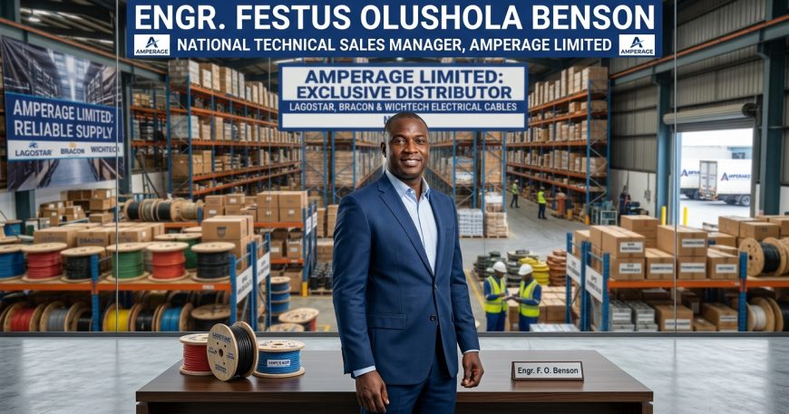 Engr. Festus Olushola Benson, National Technical Sales Manager, Amperage Limited